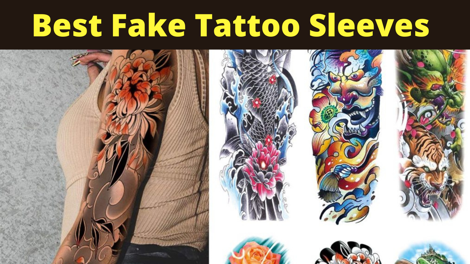 best fake tattoo sleeves