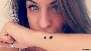 semicolum tattoo 