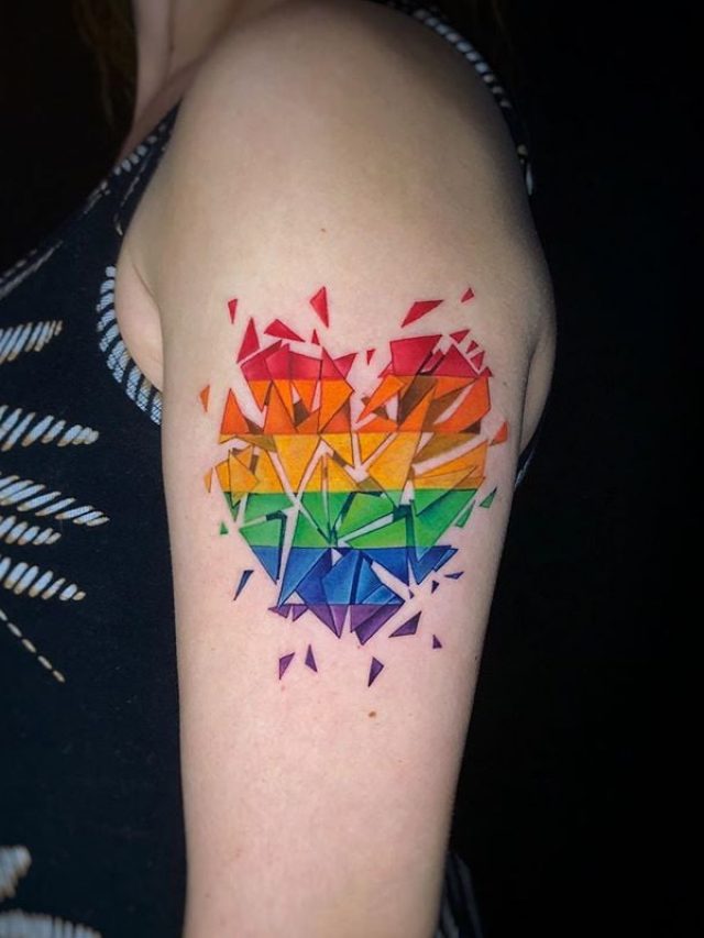 Outstanding Gay Pride Tattoo Design For Pride Month